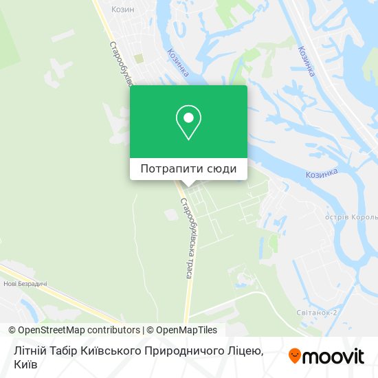 Карта Літній Табір Київського Природничого Ліцею
