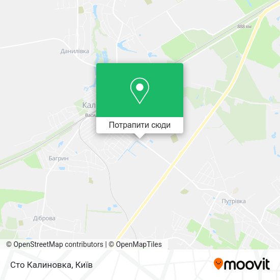 Карта Сто Калиновка
