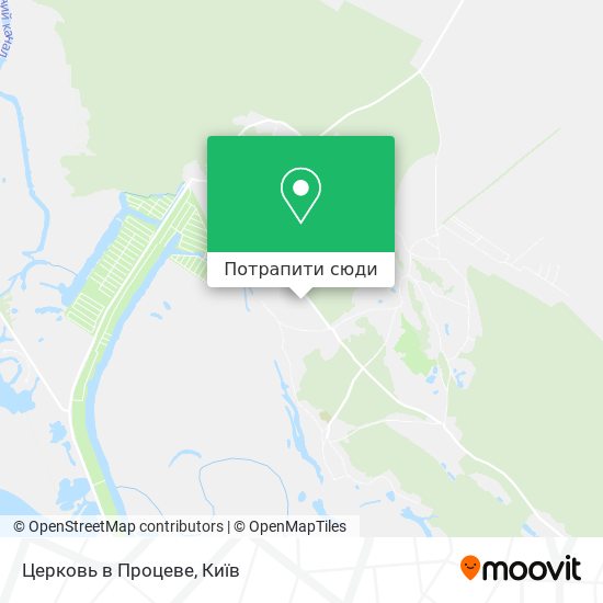 Карта Церковь в Процеве