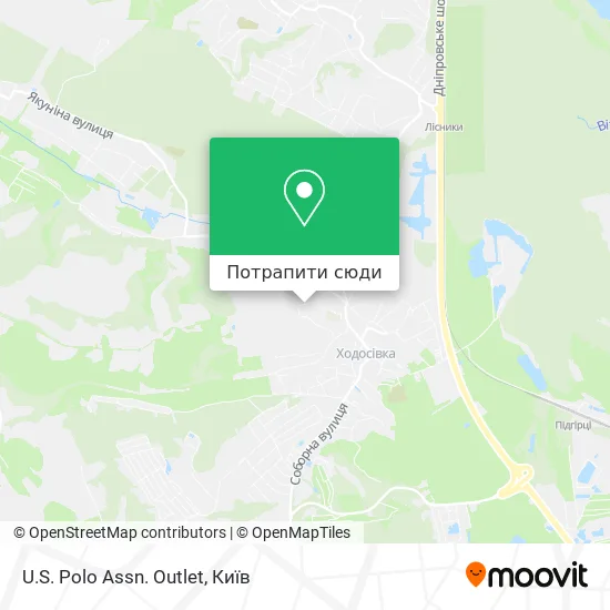 Карта U.S. Polo Assn. Outlet