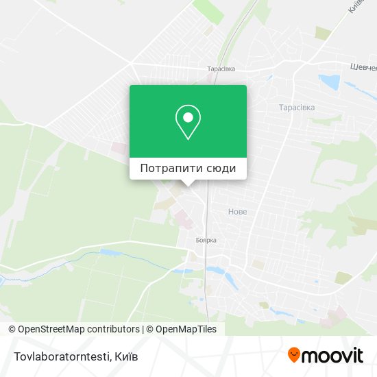 Карта Tovlaboratorntesti