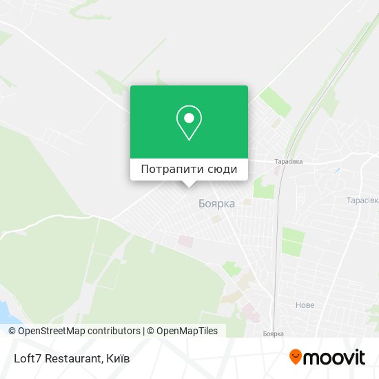 Карта Loft7 Restaurant