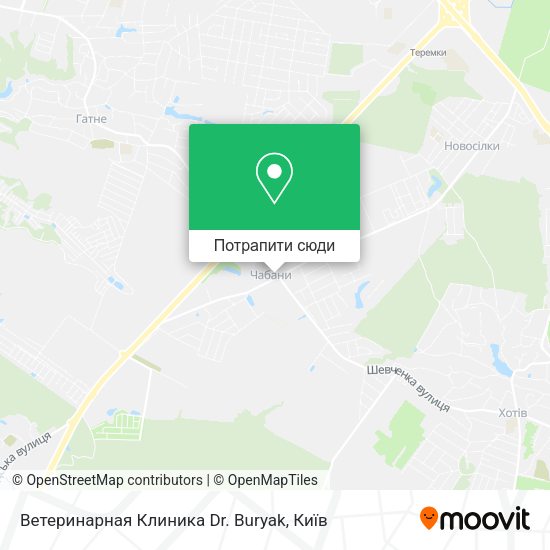 Карта Ветеринарная Клиника Dr. Buryak