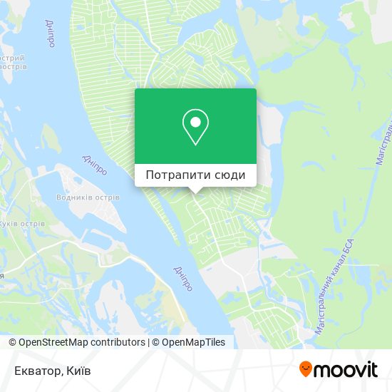Карта Екватор
