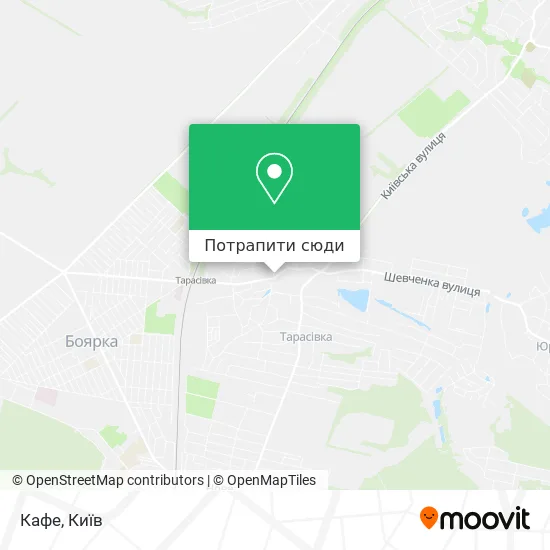 Карта Кафе