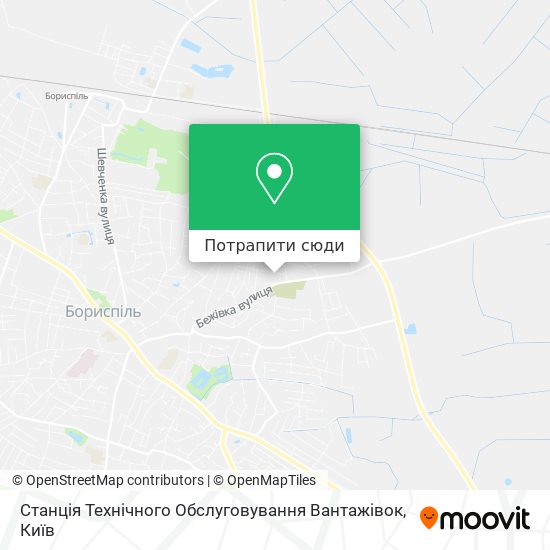 Карта Станція Технічного Обслуговування Вантажівок