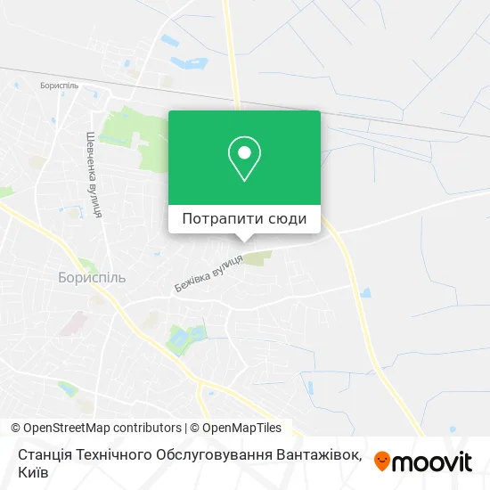 Карта Станція Технічного Обслуговування Вантажівок
