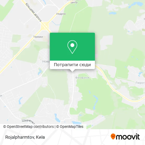Карта Rojalpharmtov
