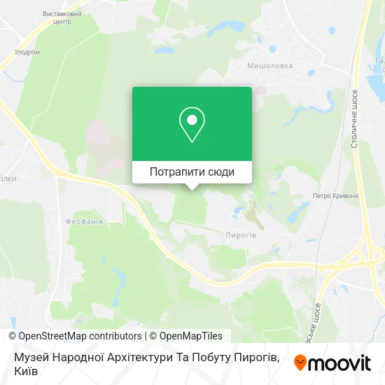Карта Музей Народної Архітектури Та Побуту Пирогів