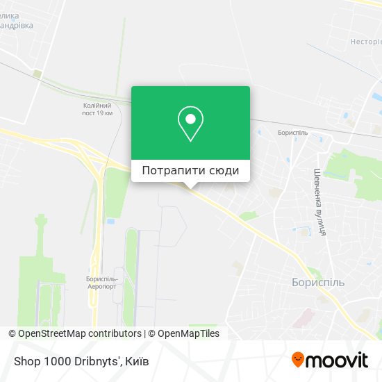 Карта Shop 1000 Dribnyts'