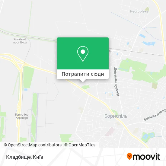 Карта Кладбище