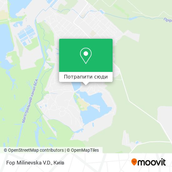 Карта Fop Milinevska V.D.
