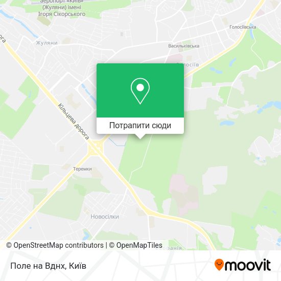 Карта Поле на Вднх