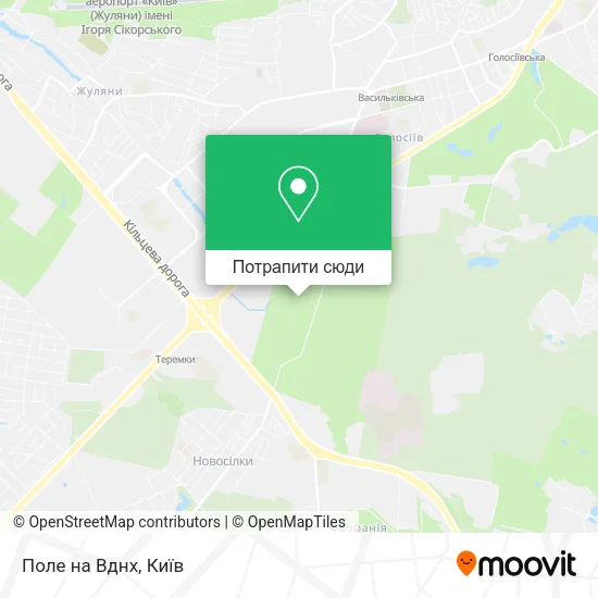 Карта Поле на Вднх