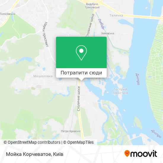 Карта Мойка Корчеватое