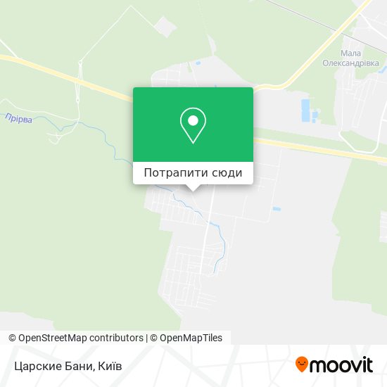 Карта Царские Бани