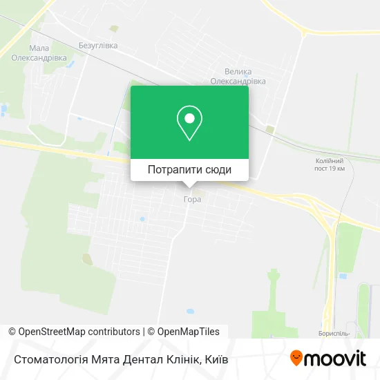 Карта Стоматологія Мята Дентал Клінік
