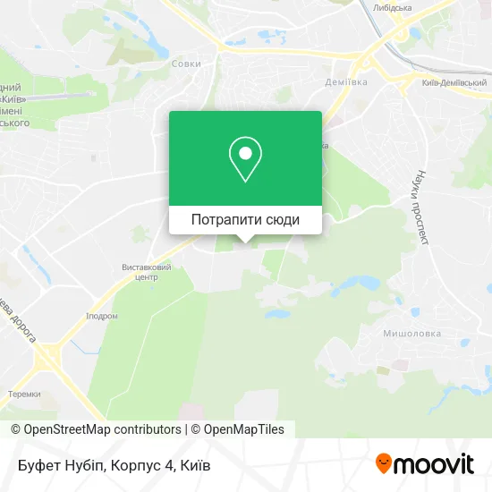 Карта Буфет Нубіп, Корпус 4