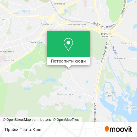 Карта Прайм Партс