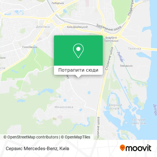 Карта Сервис Mercedes-Benz