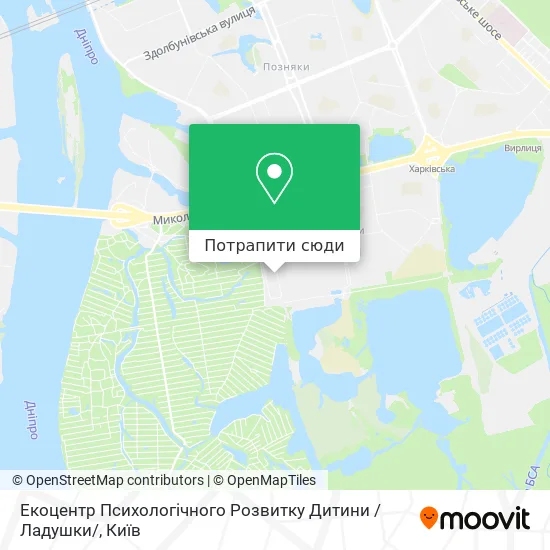 Карта Екоцентр Психологічного Розвитку Дитини /Ладушки/