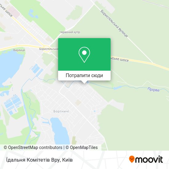 Карта Їдальня Комітетів Вру
