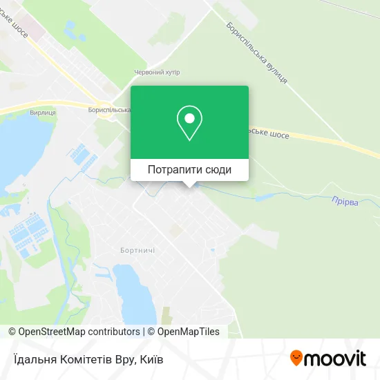 Карта Їдальня Комітетів Вру