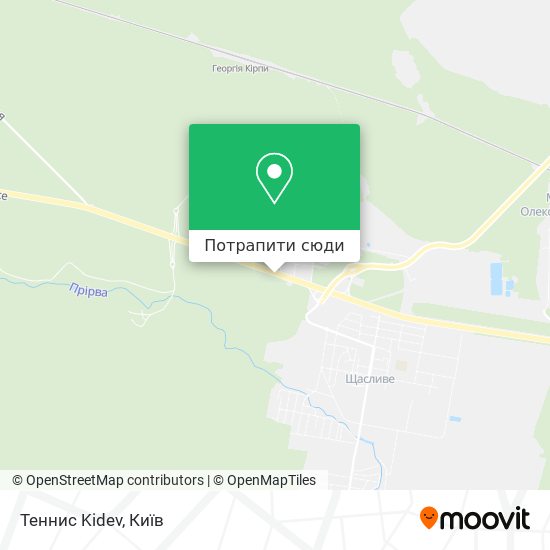 Карта Теннис Kidev