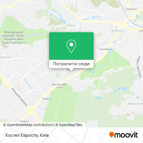 Карта Хостел Евроcity