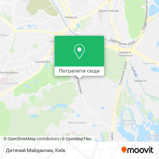 Карта Дитячий Майданчик