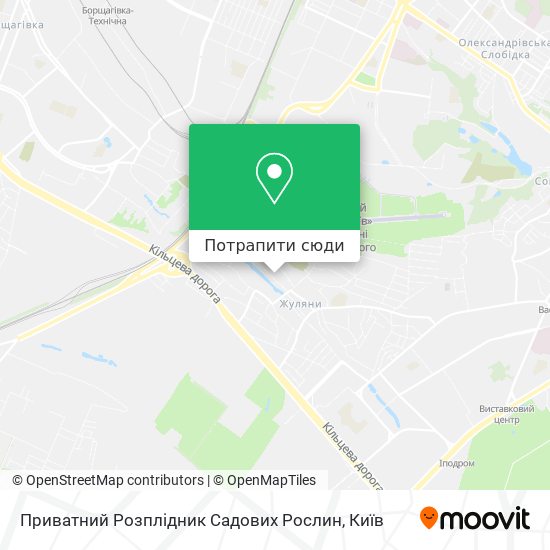 Карта Приватний Розплідник Садових Рослин
