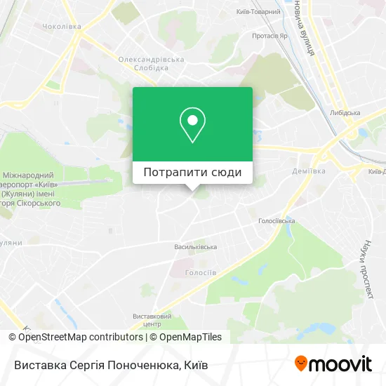 Карта Виставка Сергія Поноченюка