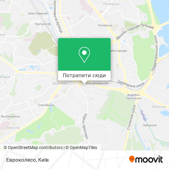 Карта Евроколесо