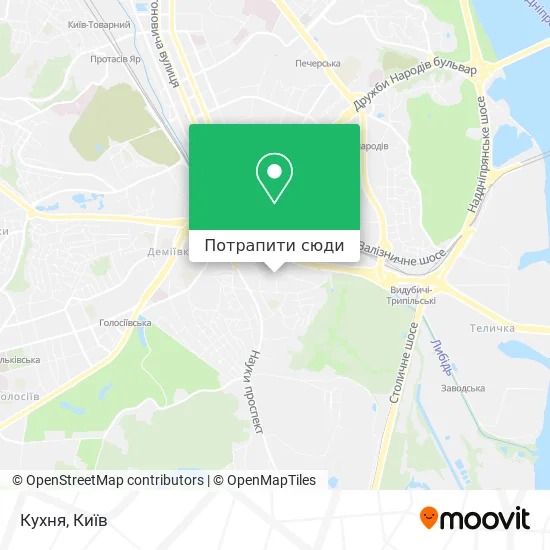 Карта Кухня