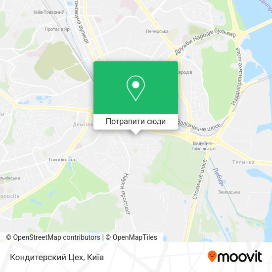 Карта Кондитерский Цех