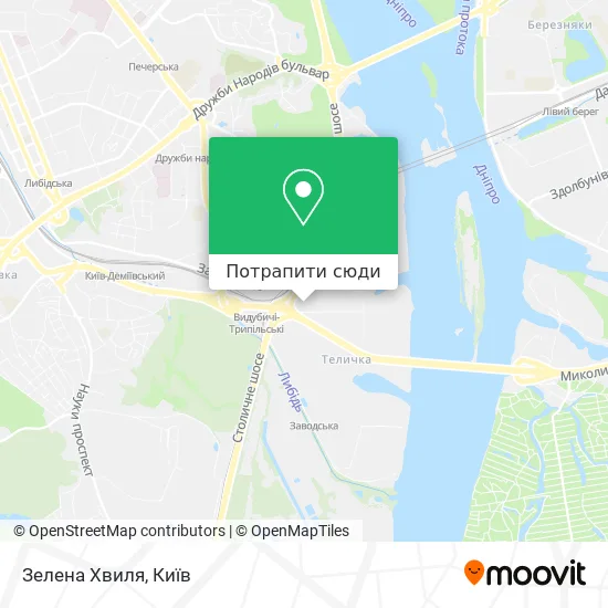 Карта Зелена Хвиля