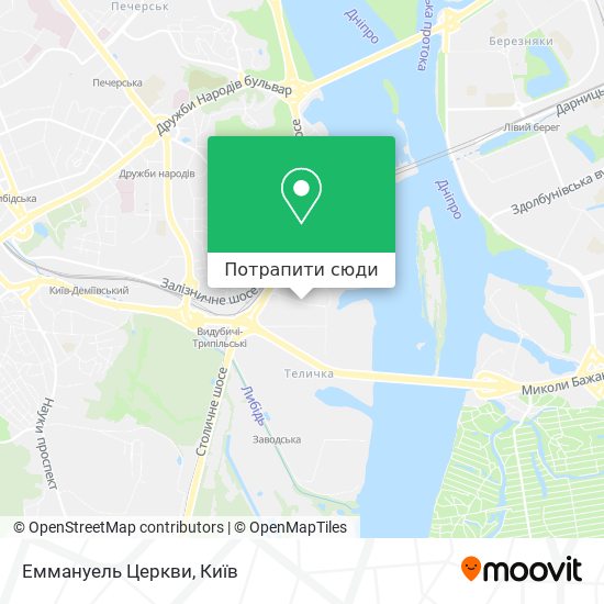 Карта Еммануель Церкви