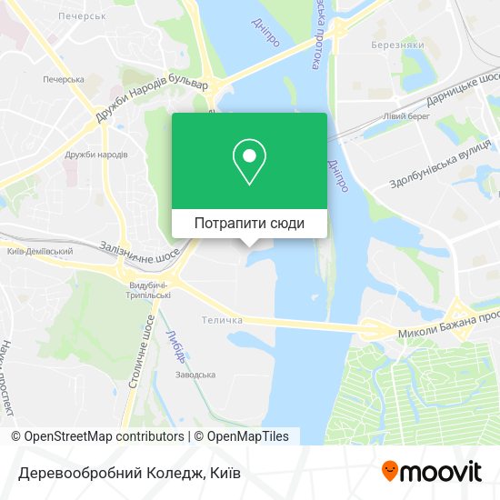 Карта Деревообробний Коледж