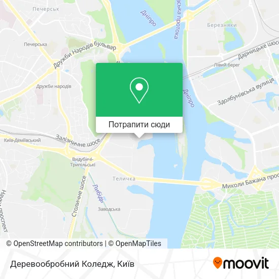 Карта Деревообробний Коледж