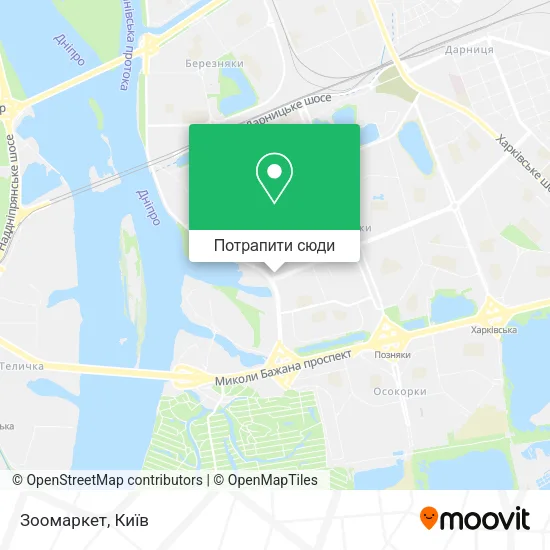 Карта Зоомаркет