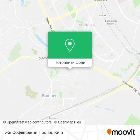Карта Жк Софіївський Проїзд