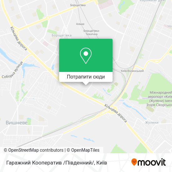 Карта Гаражний Кооператив /Південний/