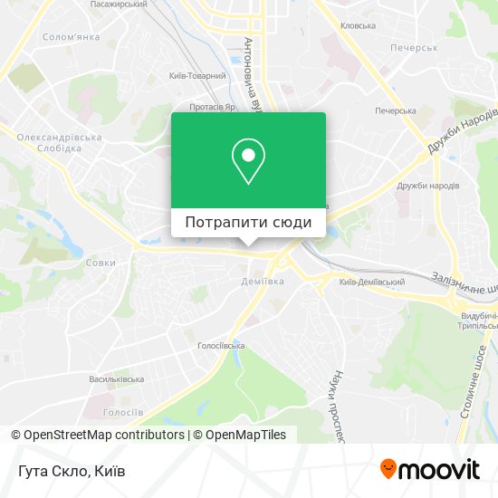 Карта Гута Скло