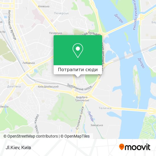 Карта Jl.Kiev