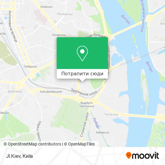 Карта Jl.Kiev