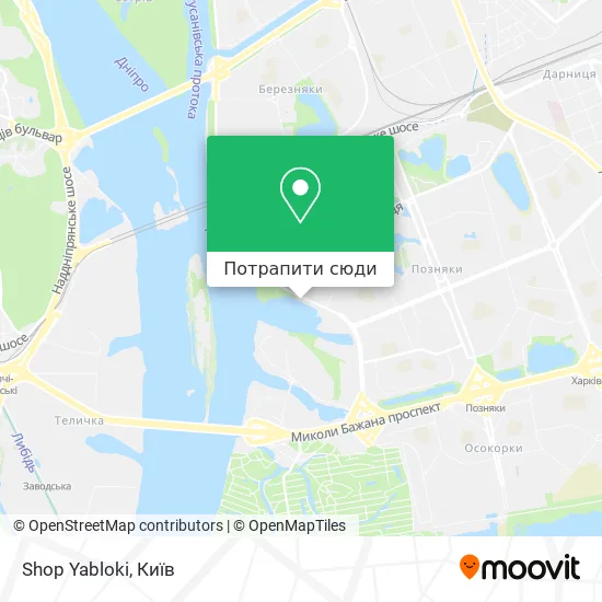 Карта Shop Yabloki