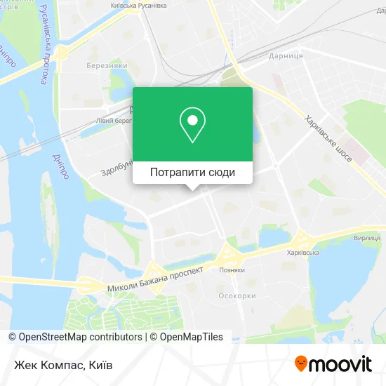 Карта Жек Компас