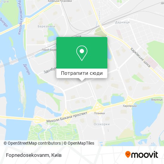 Карта Fopnedosekovanm