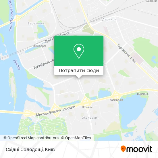 Карта Східні Солодощі