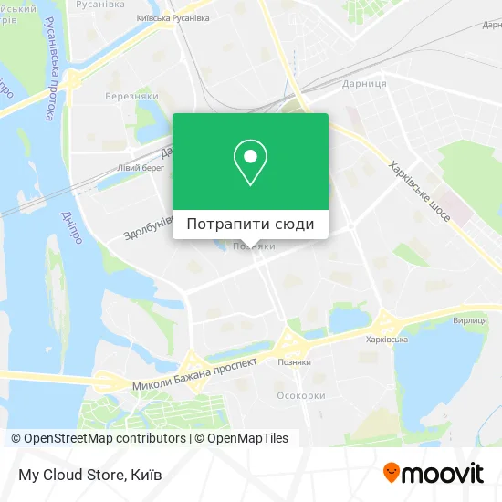 Карта My Cloud Store